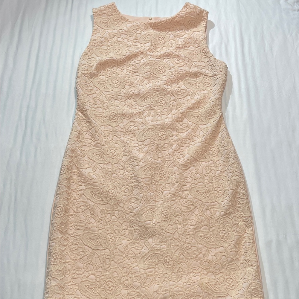 Gibson Latimer Lace Mini Dress - Peach